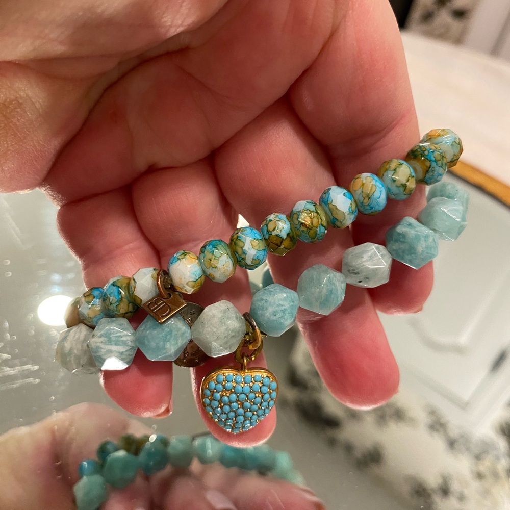 Blessings in Disguise set of 2 Bracelets- turquoise